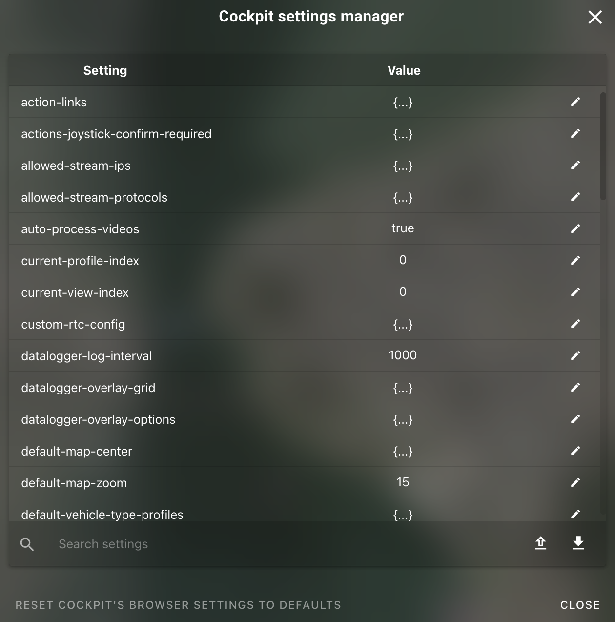 General Settings Manager
