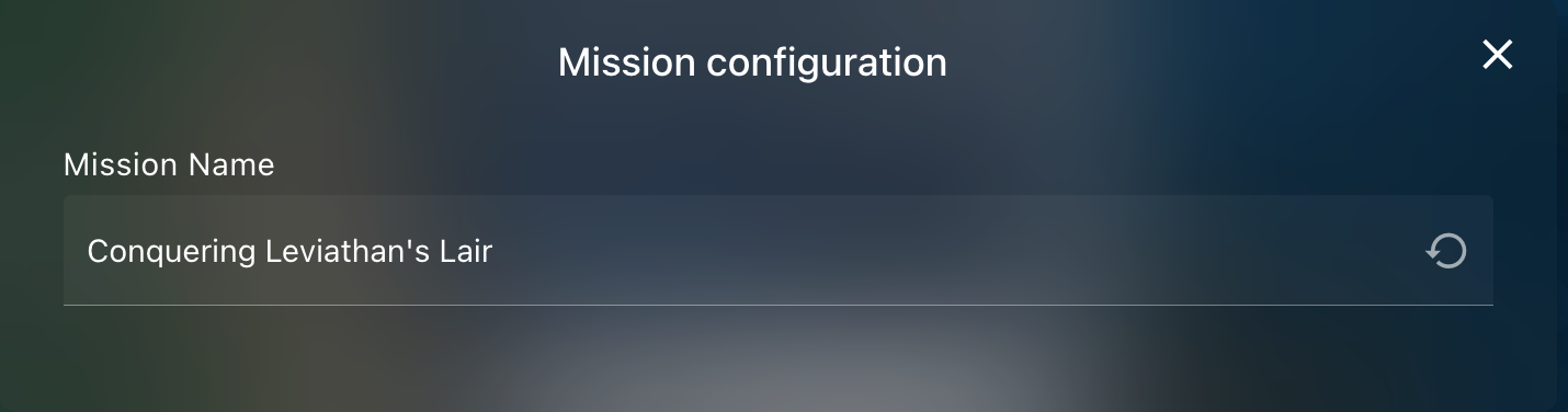 Mission Name Config