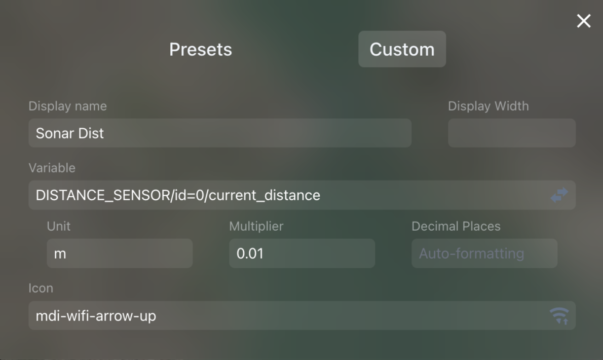 Very Generic Widget Config Custom