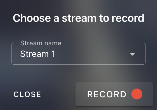Video Recording Config