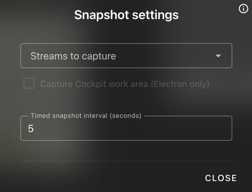 Snapshot Config